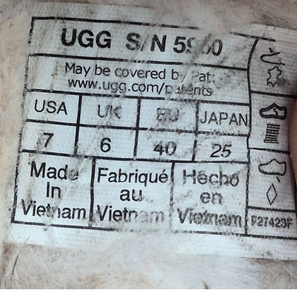 UGG Tasman Suede Leather Chestnut slip-on clog women's size 7 - Picture 6 of 6